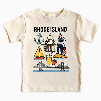 Rhode Island Ocean State Kids T-Shirt