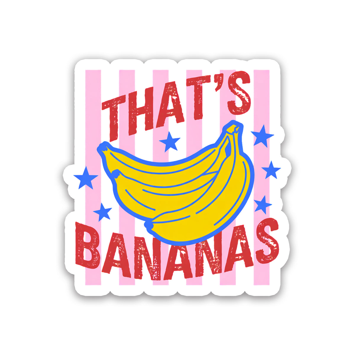 That’s Bananas Retro Funny Fruit Sticker