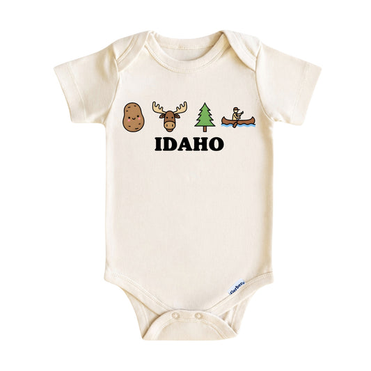 Idaho Baby Onesie ®, Gem State Baby Bodysuit for Boys Girls