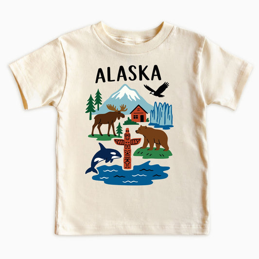 Alaska Wildlife Adventure Kids T-Shirt