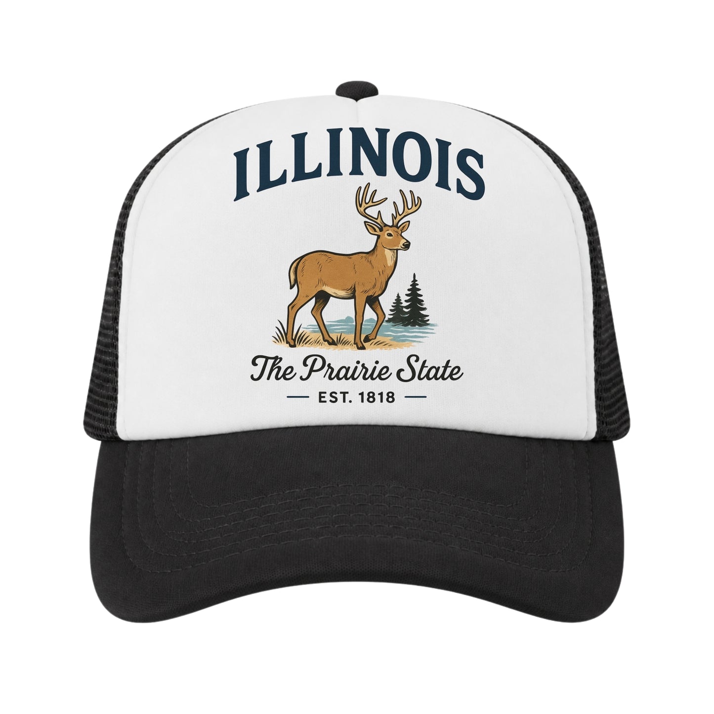 Illinois Trucker Hat for Kids & Adults, Illinois Road Trip Vacation Hat