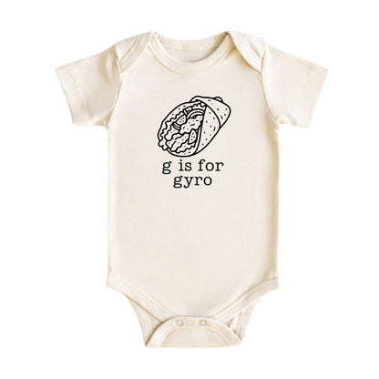 G Is for Gyro Baby Bodysuit