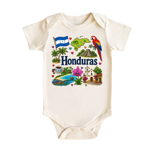 Honduras Baby Bodysuit for Boys Girls
