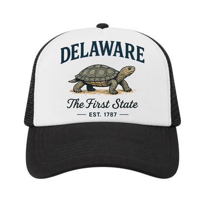 Delaware Trucker Hat for Kids & Adults, Delaware Road Trip Vacation