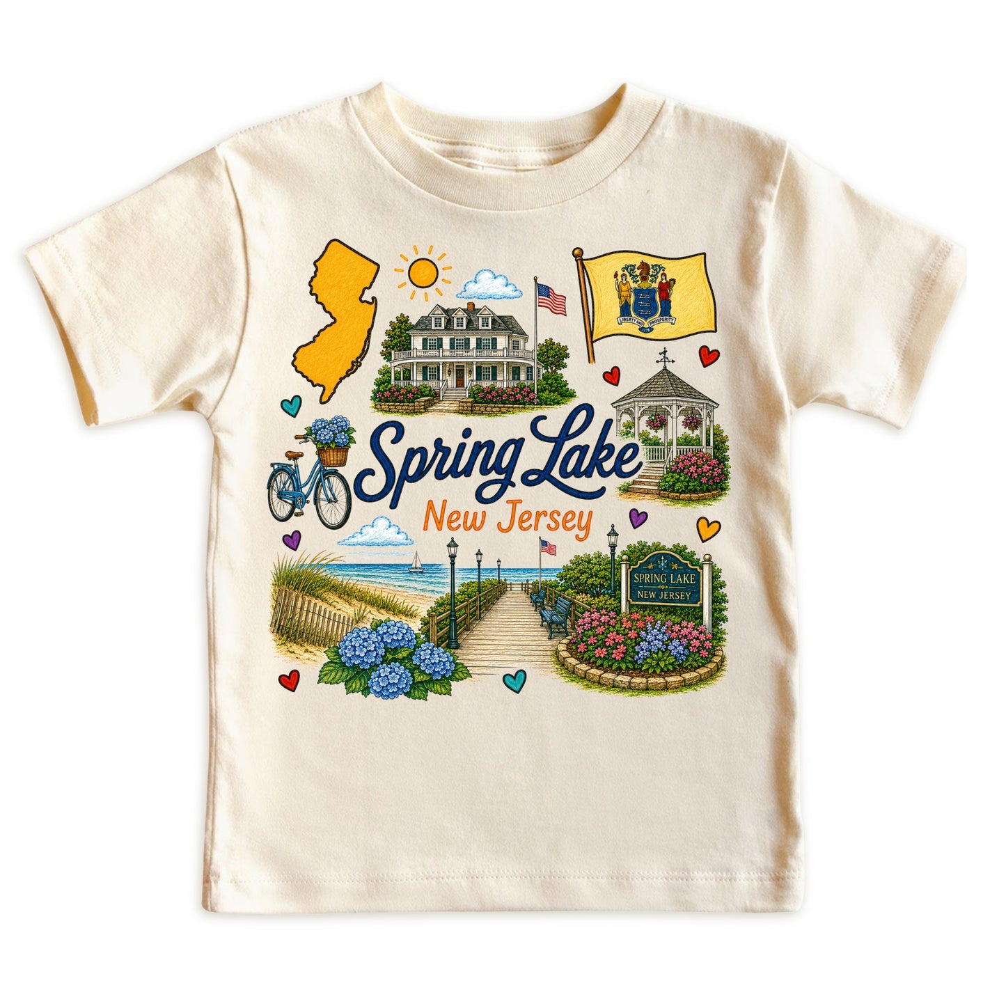 Spring Lake New Jersey Baby Bodysuit for Boys Girls