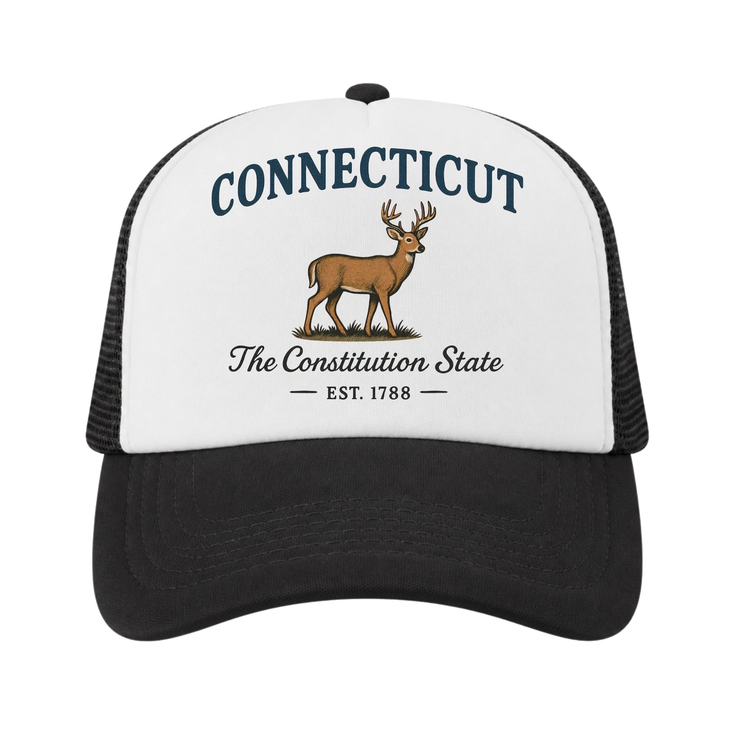 Connecticut Trucker Hat for Kids & Adults, Connecticut Road Trip Vacation Hat
