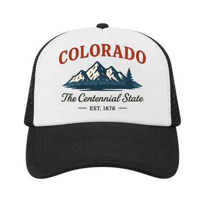 Colorado Trucker Hat for Kids & Adults, Colorado Road Trip Vacation Hat