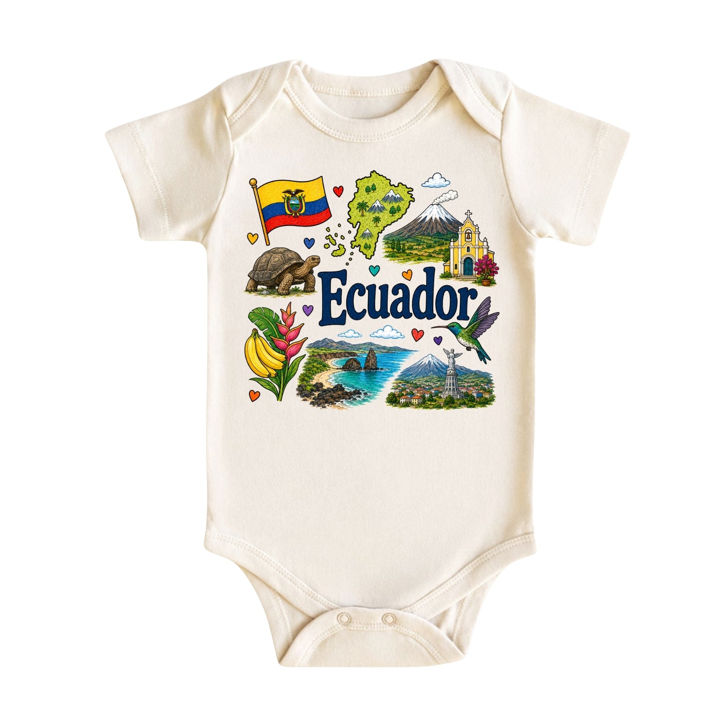 Ecuador Baby Bodysuit for Boys Girls