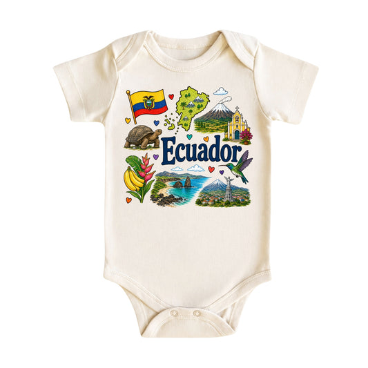 Ecuador Baby Bodysuit for Boys Girls