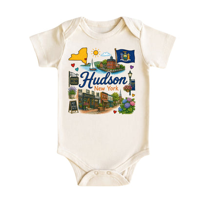 Hudson New York Baby Bodysuit for Boys Girls