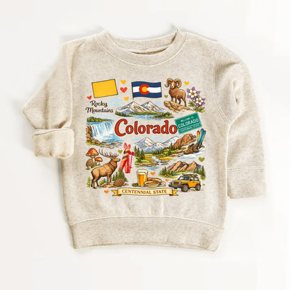Colorado State Symbols Kids T-Shirt