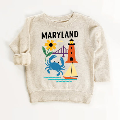 Maryland Coastal Adventure Kids T-Shirt
