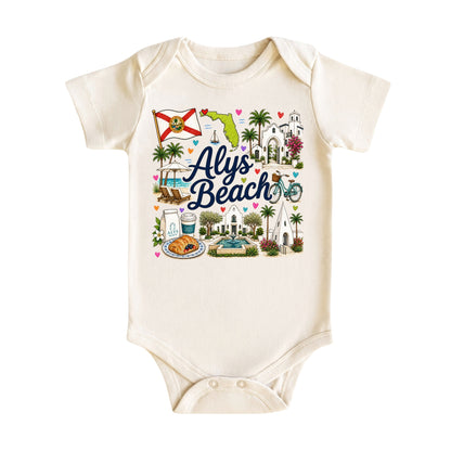 Alys Beach Florida Baby Bodysuit for Boys Girls