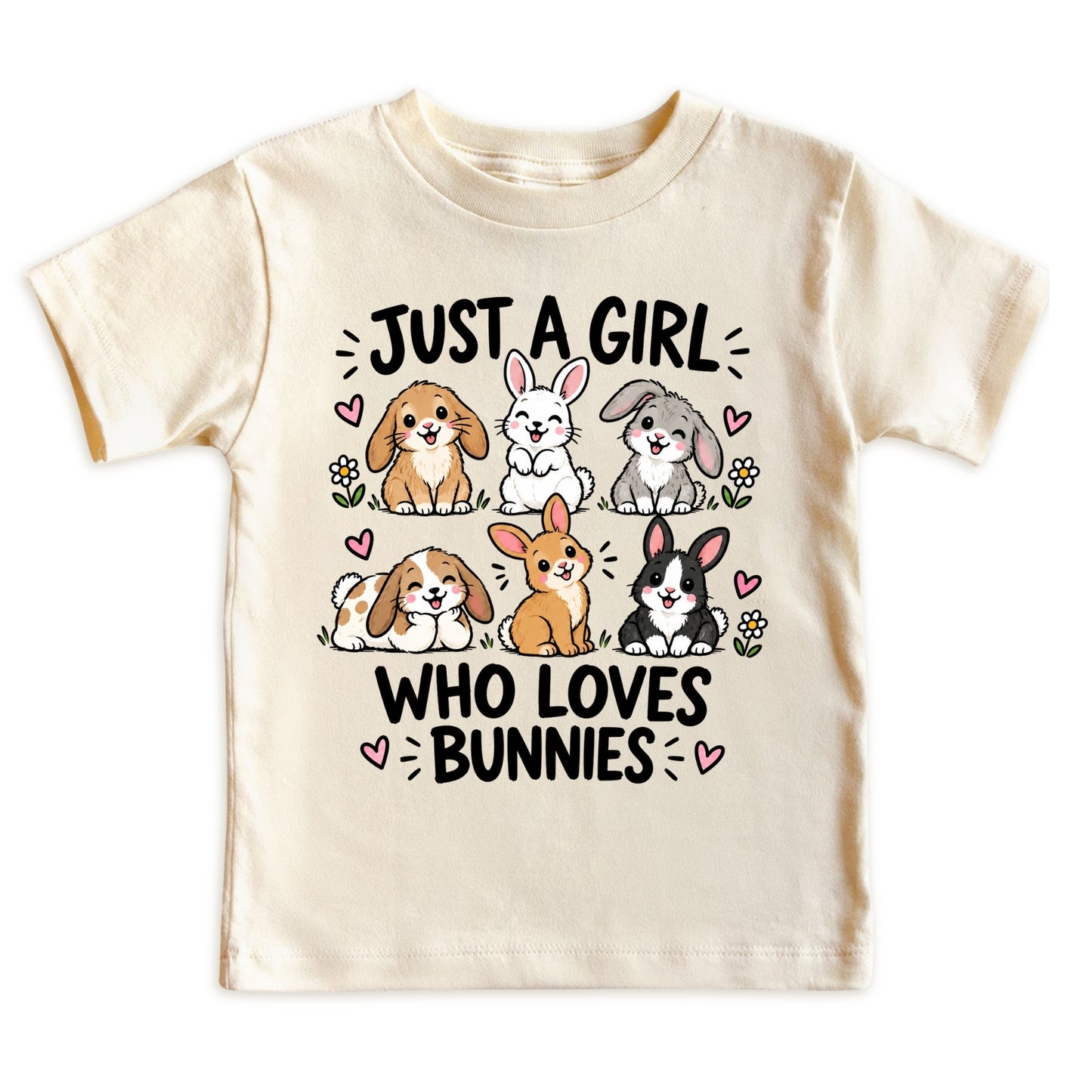 Just a Girl Who Loves Bunnies Kids T-Shirt