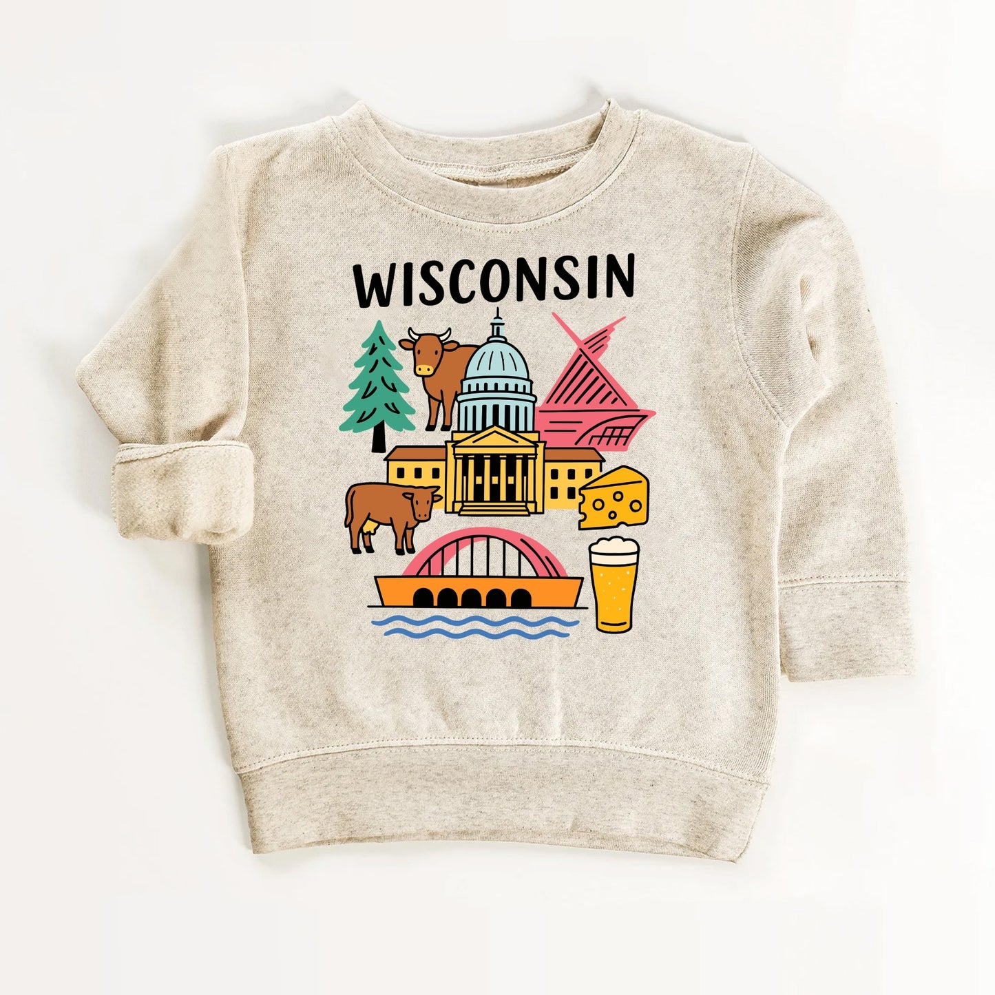 Wisconsin State Kids T-Shirt