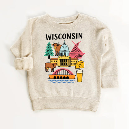 Wisconsin State Kids T-Shirt