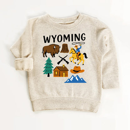 Wyoming State Kids T-Shirt