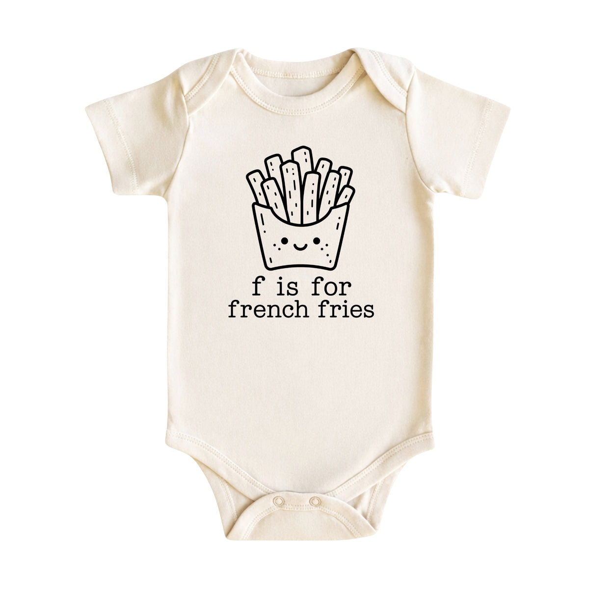 F Is for French Fries Baby Bodysuit
