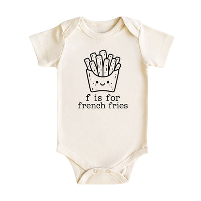F Is for French Fries Baby Bodysuit