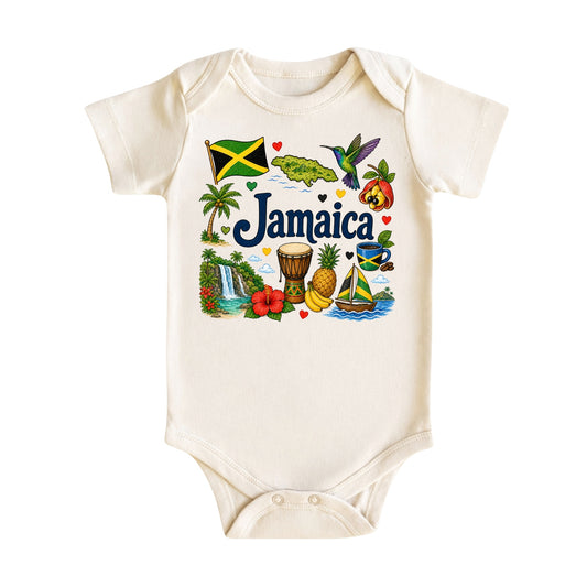 Jamaica Baby Bodysuit for Boys Girls