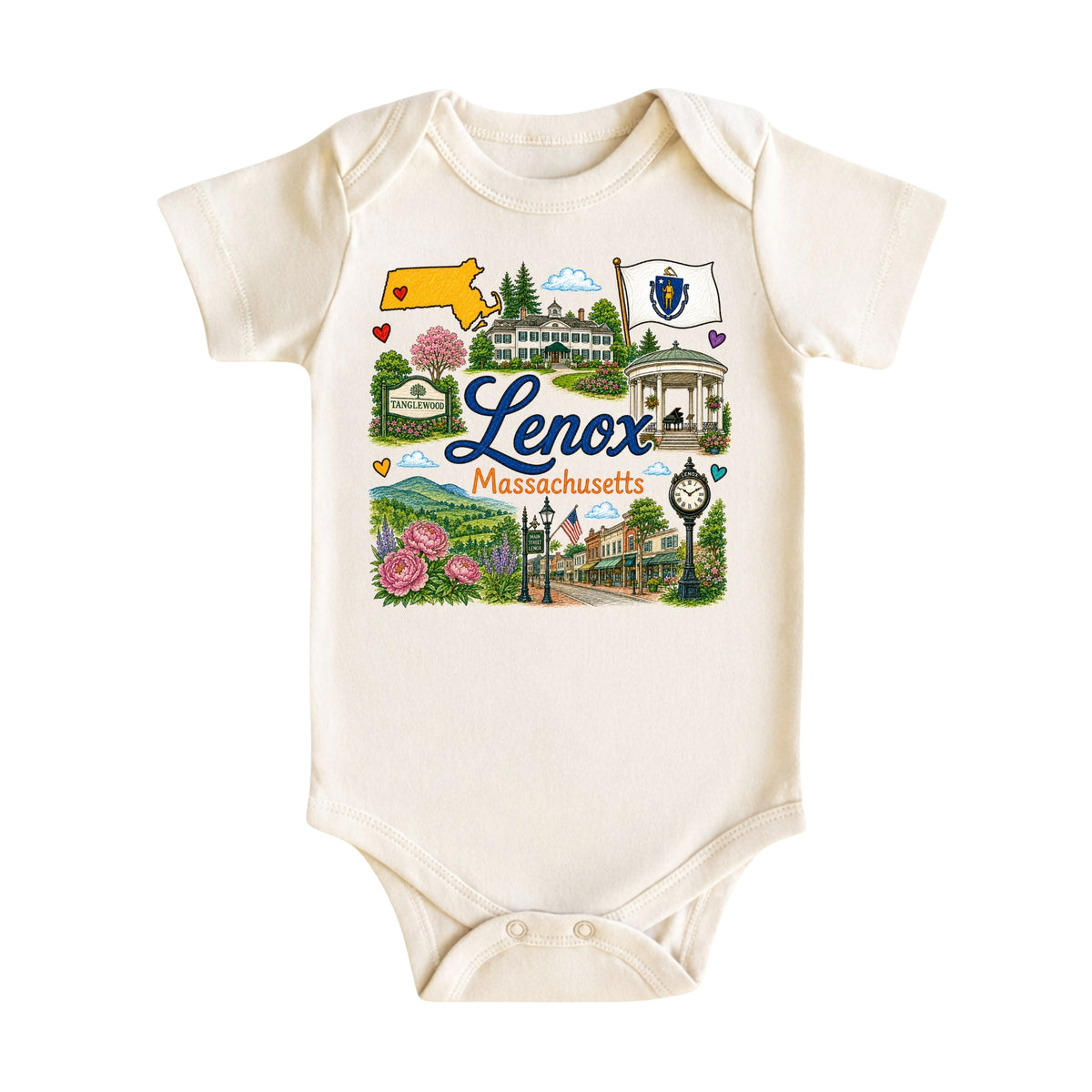 Lenox Massachusetts Kids T-Shirt
