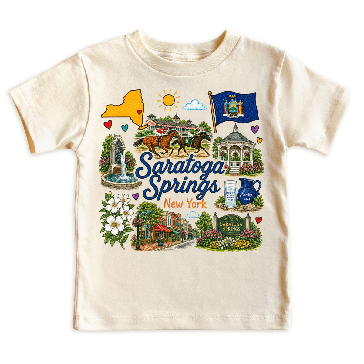 Saratoga Springs New York Kids T-Shirt