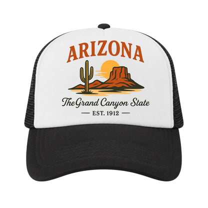 Arizona Trucker Hat for Kids & Adults, Arizona Road Trip Vacation Hat