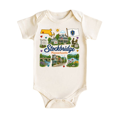 Stockbridge Massachusetts Kids T-Shirt