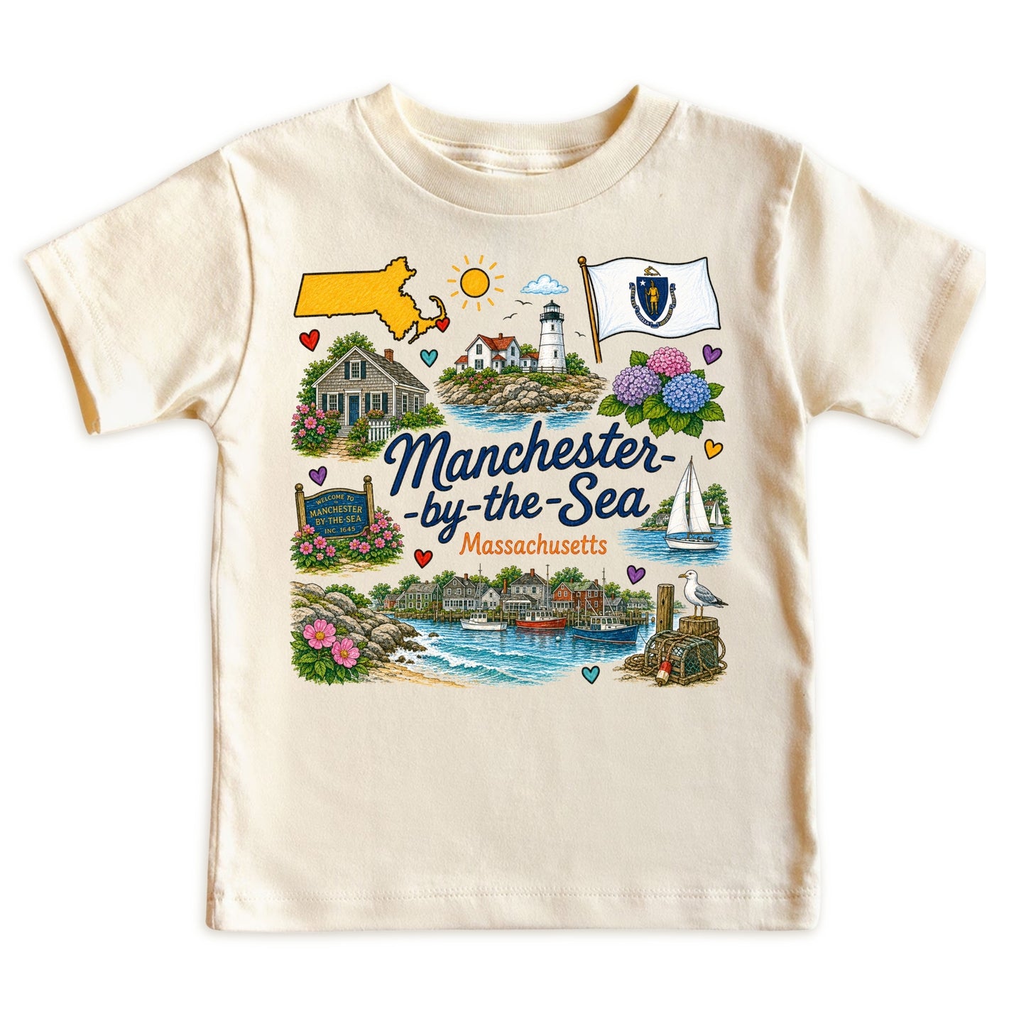 Marblehead Massachusetts Baby Bodysuit for Boys Girls