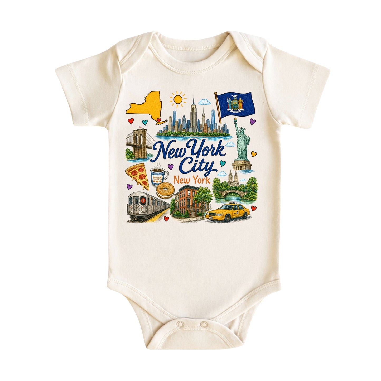 New York City Baby Bodysuit