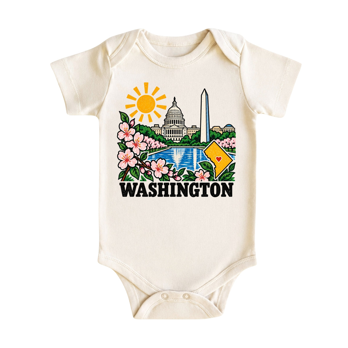 Washington DC Baby Bodysuit