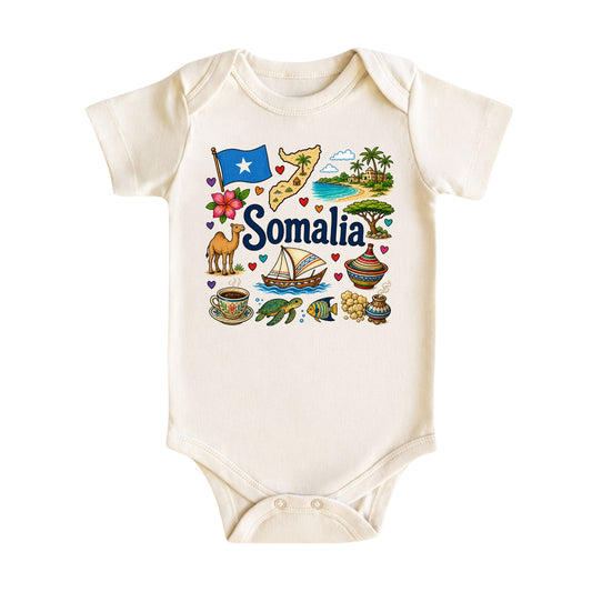 Somalia Baby Bodysuit for Boys Girls