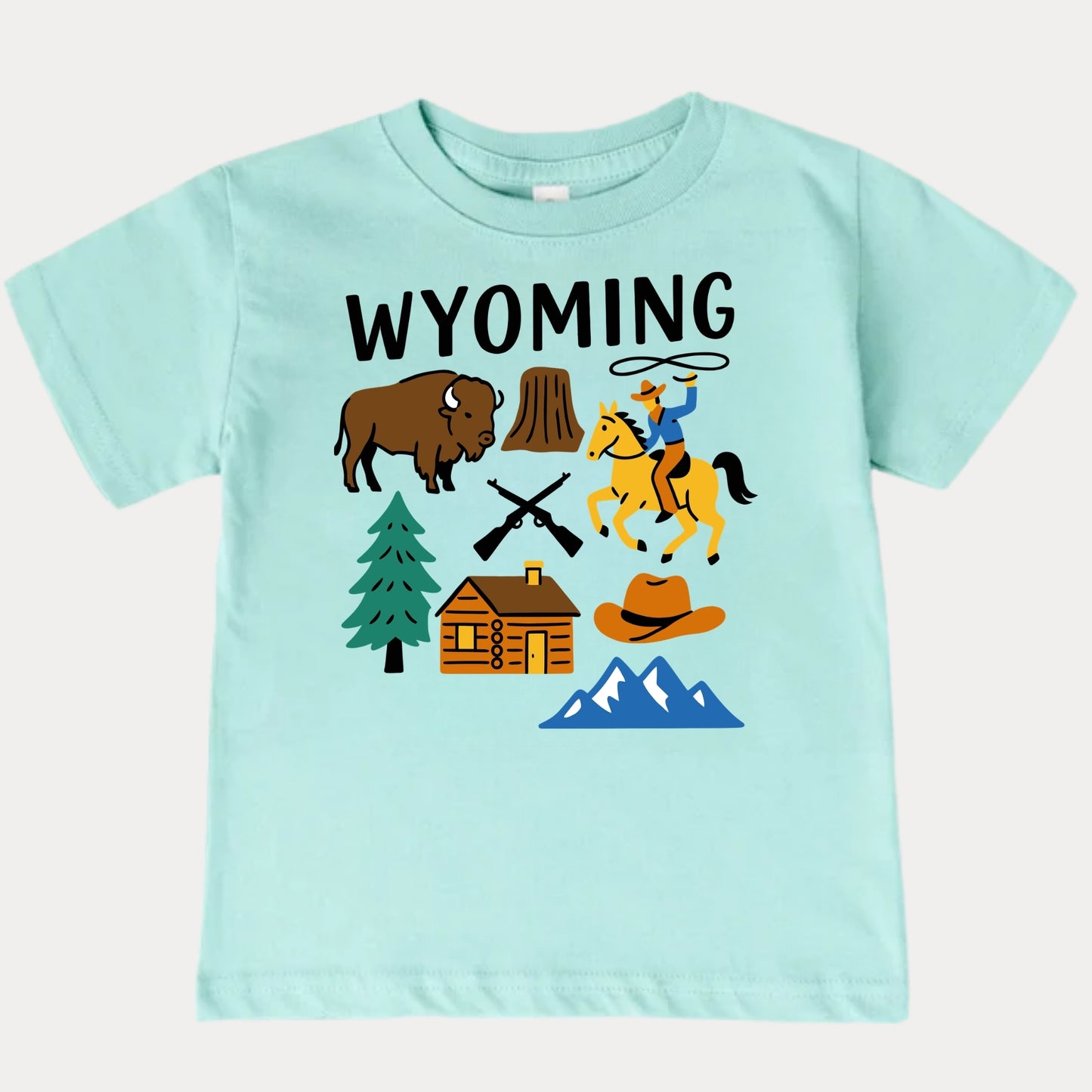 Wyoming State Kids T-Shirt