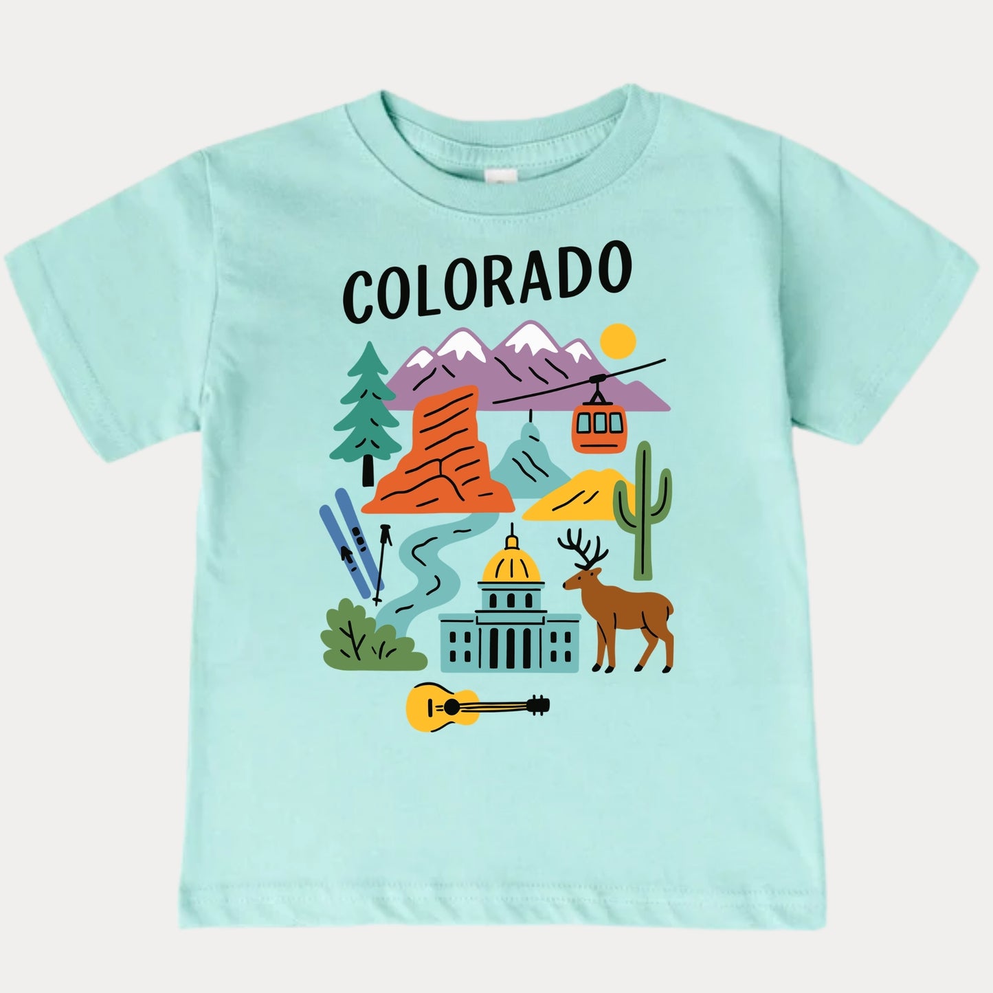 Colorado Mountain Adventure Kids T-Shirt