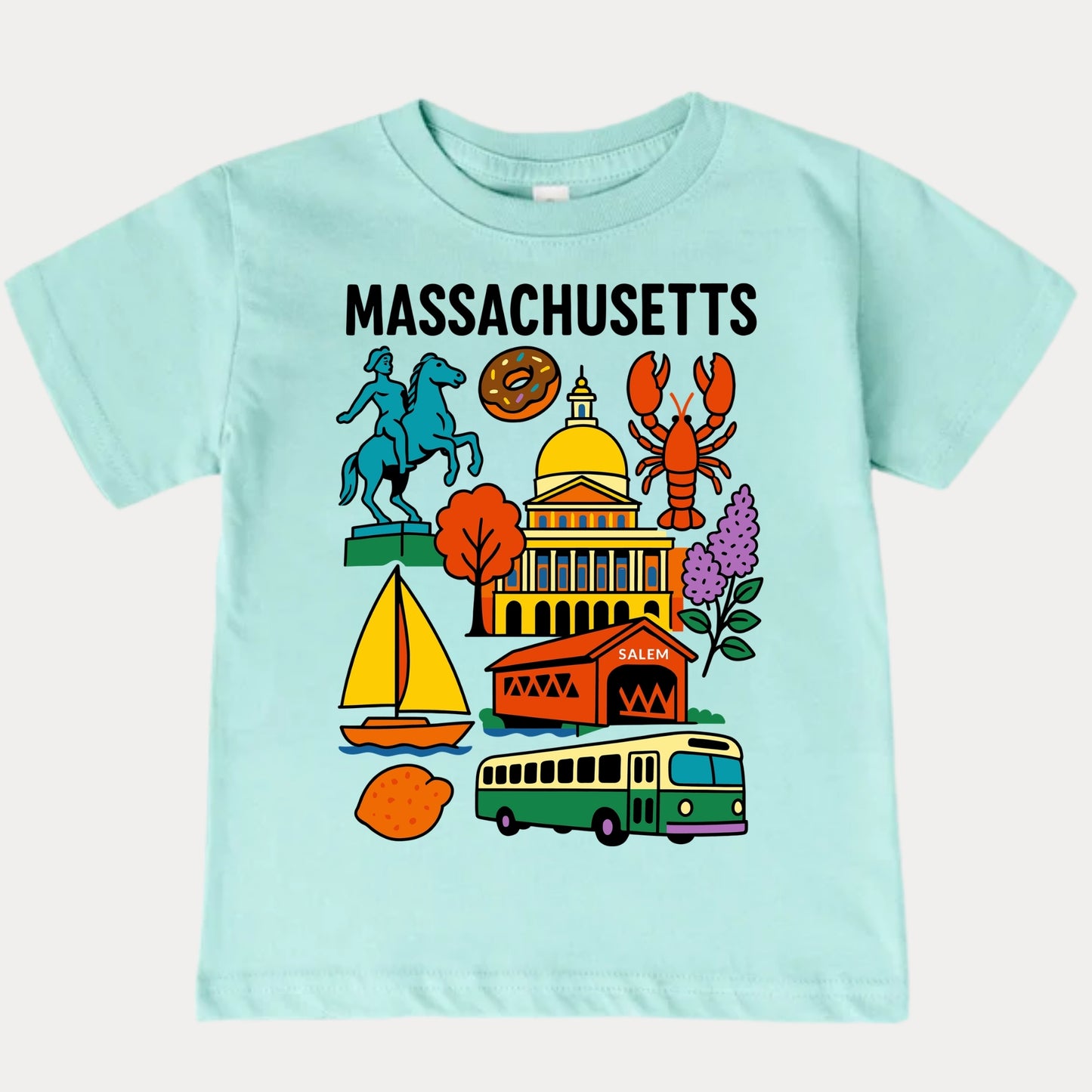 Massachusetts Bay State Kids T-Shirt
