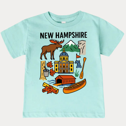 New Hampshire Granite State Kids T-Shirt