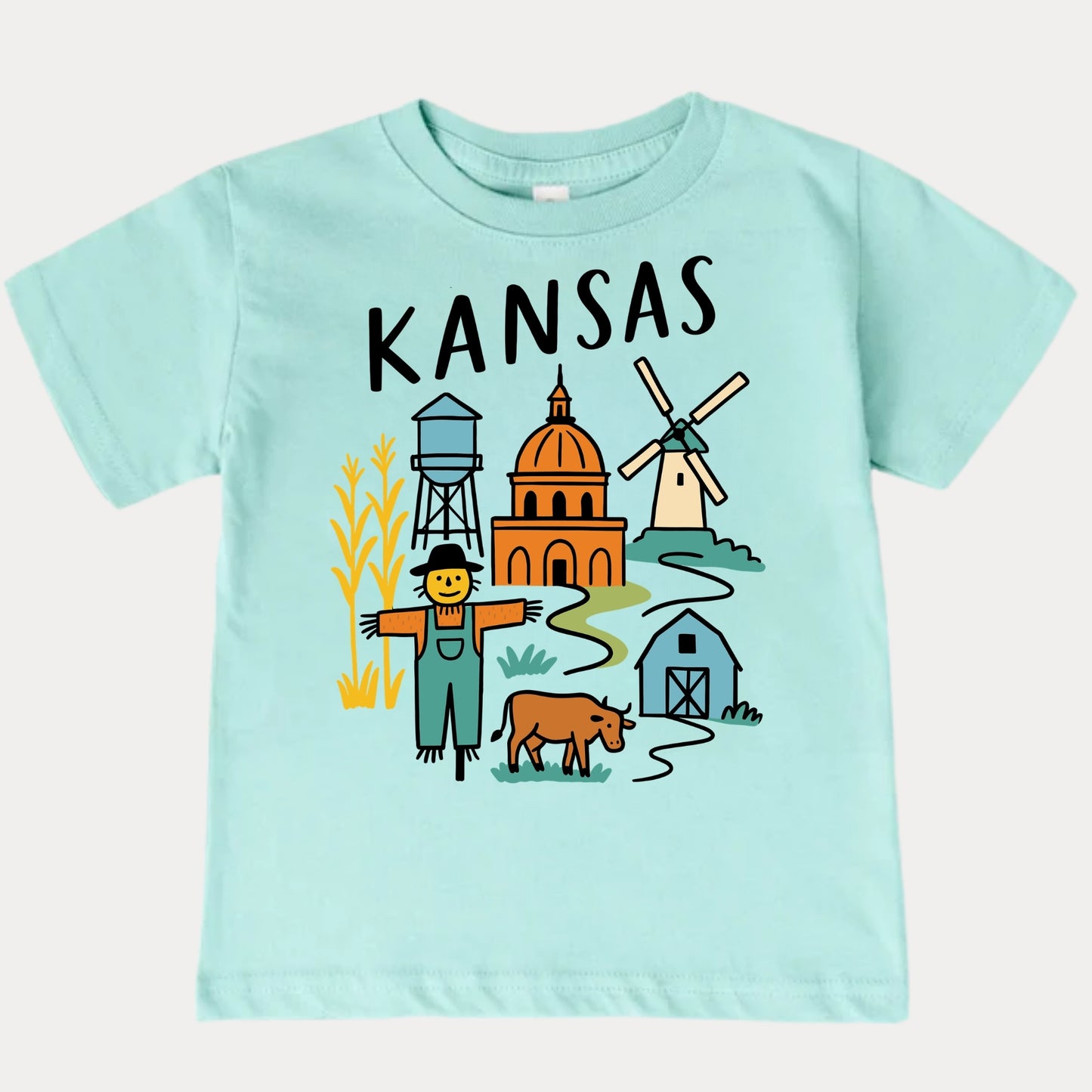 Kansas Sunflower State Kids T-Shirt
