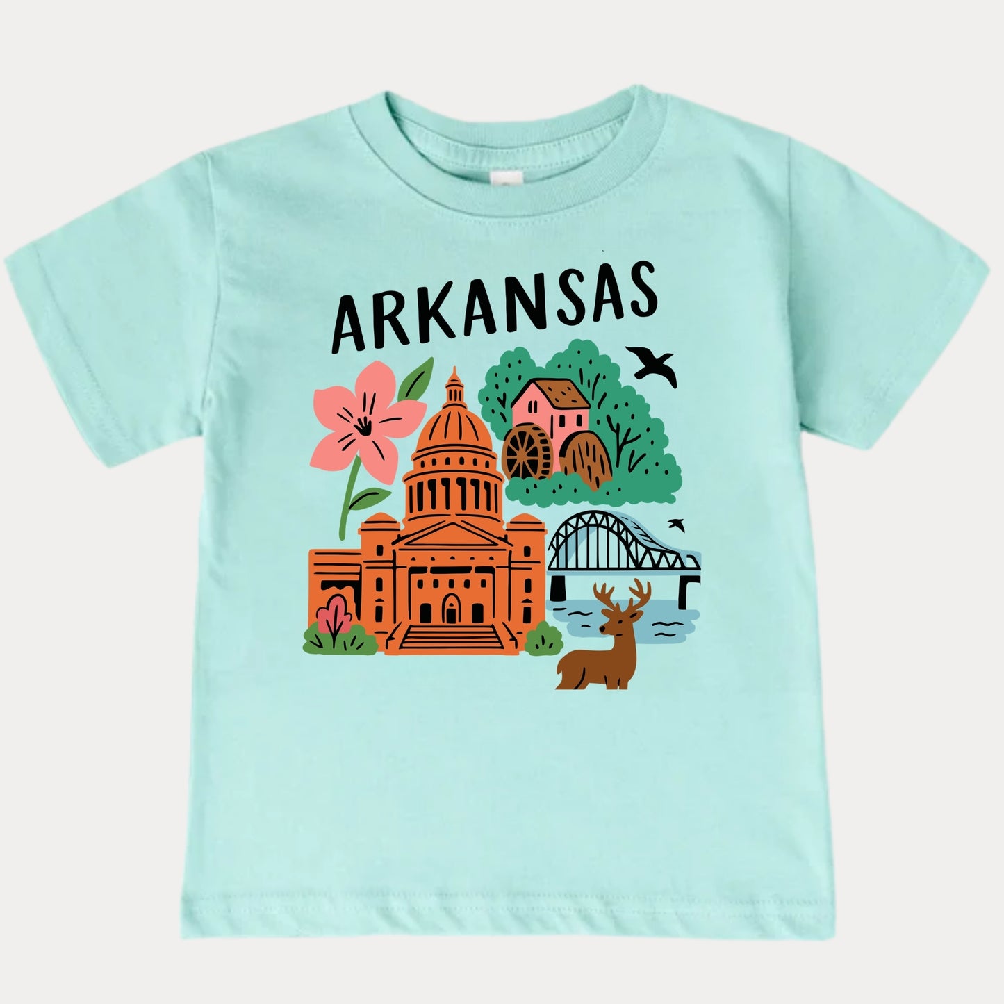 Arkansas Natural State Kids T-Shirt