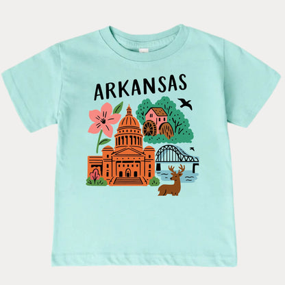 Arkansas Natural State Kids T-Shirt