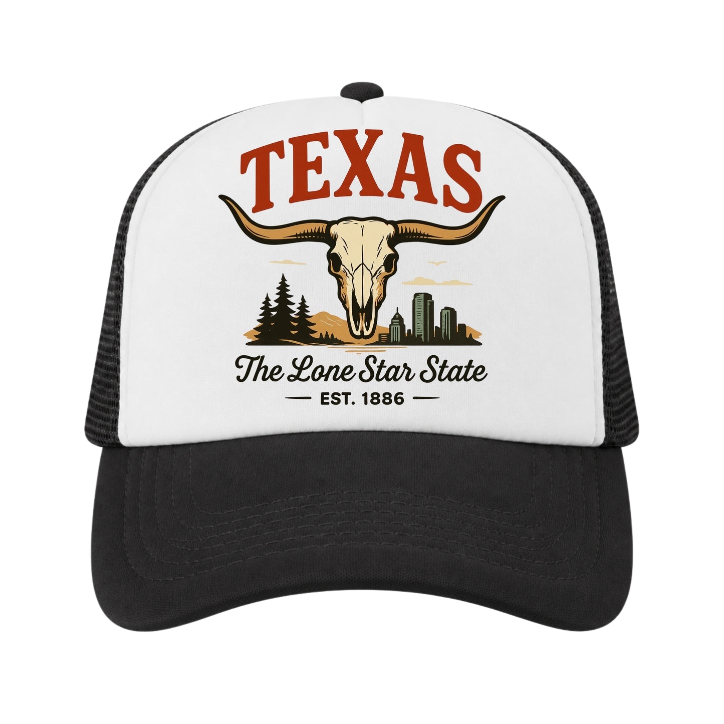 Texas Trucker Hat for Kids & Adults, Texas Road Trip Vacation Hat