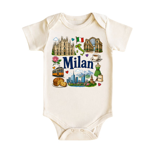 Milan Baby Bodysuit for Boys Girls