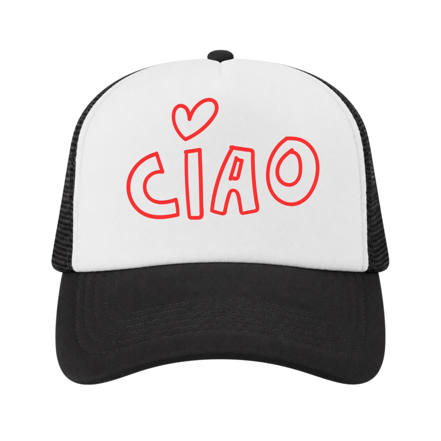 Ciao Trucker Hat for Kids & Adults, Italian Gifts, Italy Style Souvenir