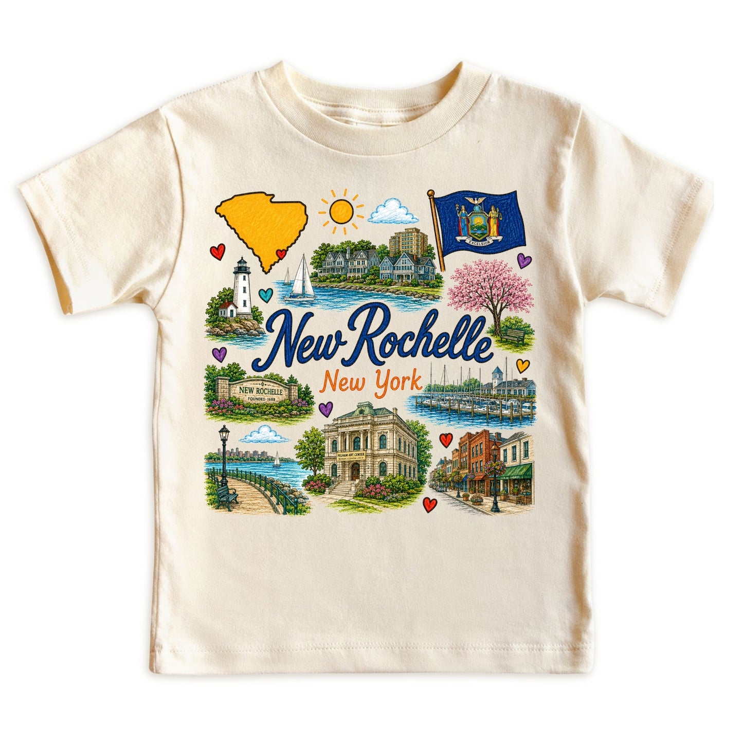 Mount Vernon New York Baby Bodysuit for Boys Girls