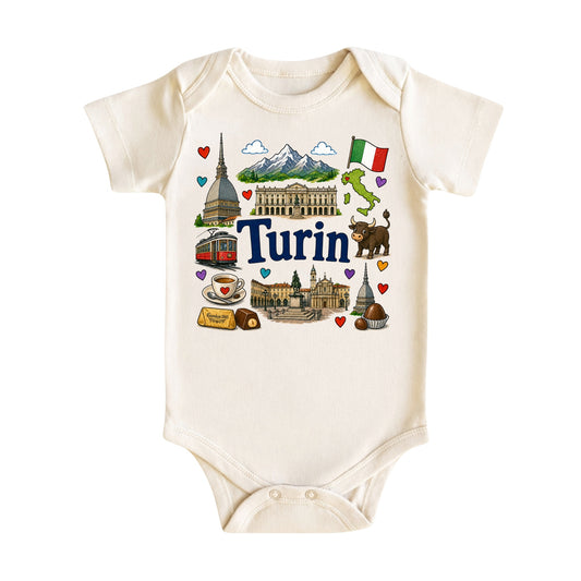 Turin Baby Bodysuit for Boys Girls