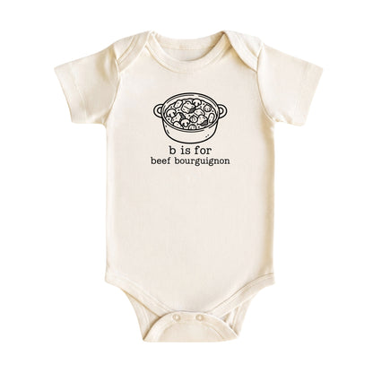 B Is for Beef Bourguignon Baby Bodysuit