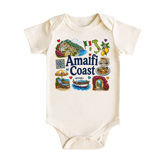 Amalfi Coast Baby Bodysuit for Boys Girls