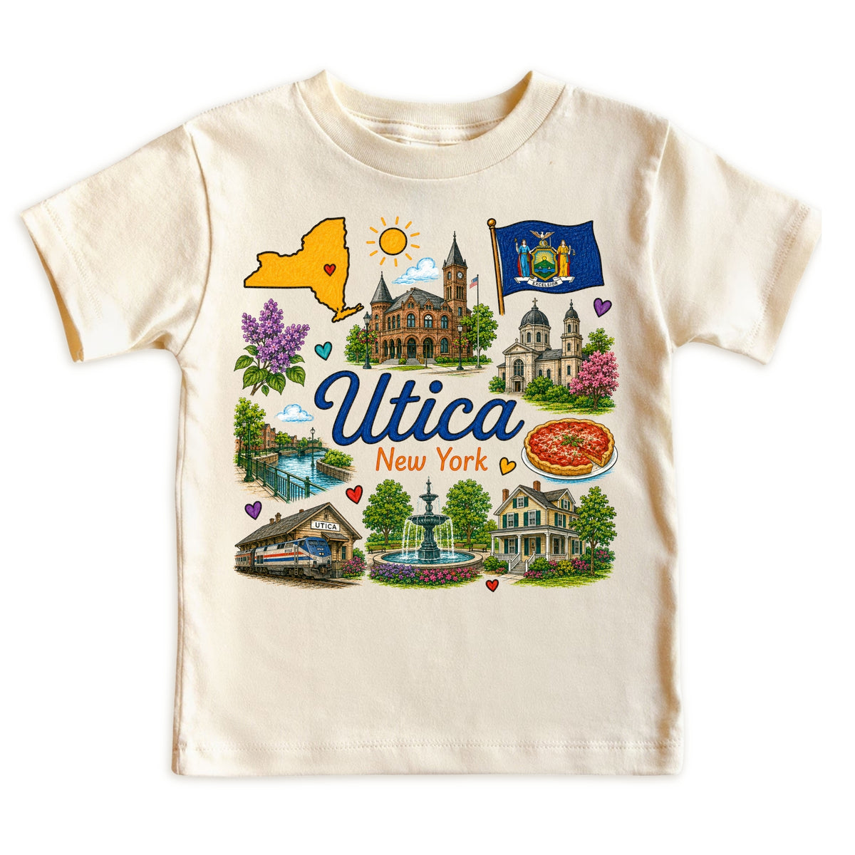 Utica New York Kids T-Shirt