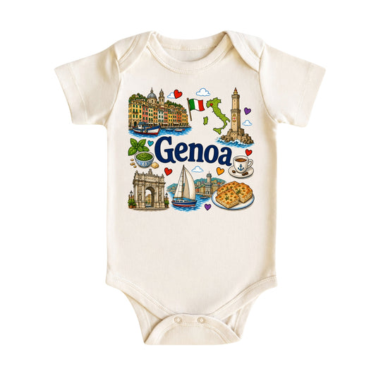 Genoa Baby Bodysuit for Boys Girls