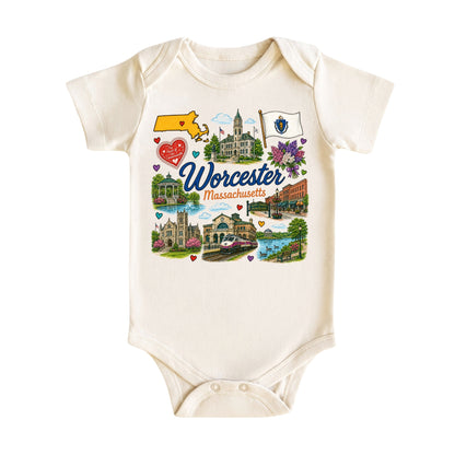 Worcester Massachusetts Kids T-Shirt