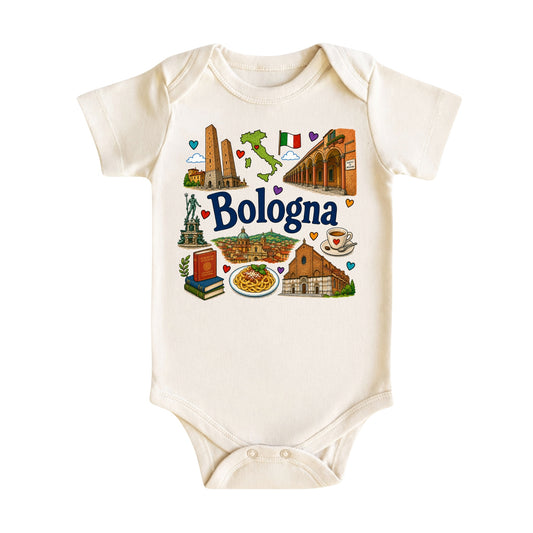Bologna Baby Bodysuit for Boys Girls